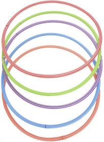 PL HULA HOP Obruč gymnastická hula hoop 50cm dětský fitness kruh 6 barvy PL HULA HOP Obruč gymnastická hula hoop 50cm dětský fitness kruh 6 barvy