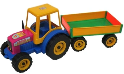 PL Traktor s vlečkou FARMER na piesok PL Traktor s vlečkou FARMER na piesok