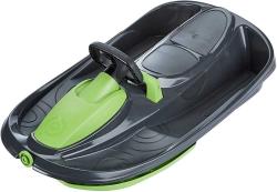 PLASTKON Boby řiditelné s volantem Stratos Šedý plast