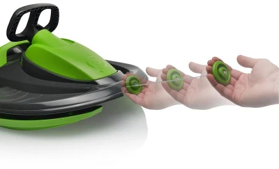 PLASTKON Boby řiditelné s volantem Stratos Šedý plast
