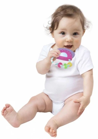 PLAYGRO Chrastítko a kousátko moje první baby kabelka pro miminko