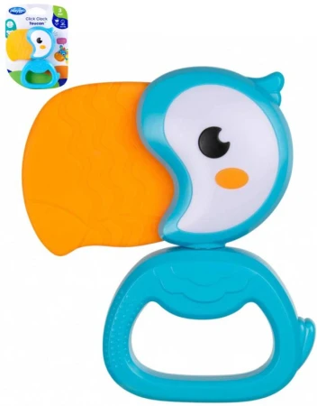 PLAYGRO Chrastítko pták tukan baby kousátko pro miminko PLAYGRO Chrastítko pták tukan baby kousátko pro miminko