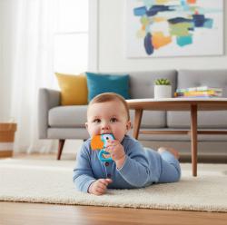 PLAYGRO Chrastítko pták tukan baby kousátko pro miminko