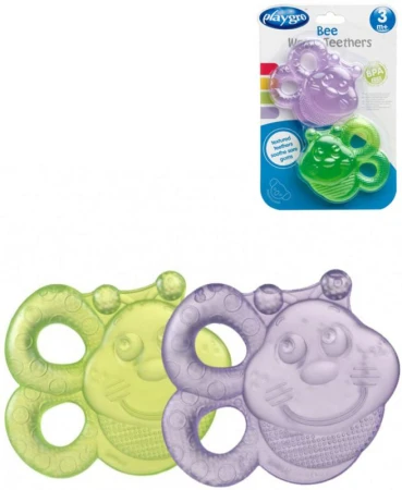 PLAYGRO Kousátko chladivé baby včelka vodní set 2ks pro miminko PLAYGRO Kousátko chladivé baby včelka vodní set 2ks pro miminko