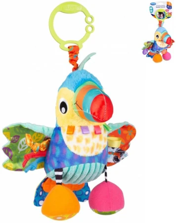 PLAYGRO PLYŠ Pták baby tukan Tamika závěsný pískací pro miminko PLAYGRO PLYŠ Pták baby tukan Tamika závěsný pískací pro miminko