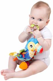 PLAYGRO PLYŠ Pták baby tukan Tamika závěsný pískací pro miminko