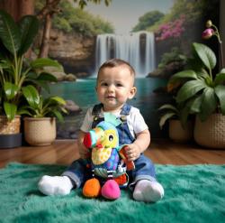 PLAYGRO PLYŠ Pták baby tukan Tamika závěsný pískací pro miminko