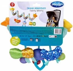 PLAYGRO Spirála baby textilní se zvířátky na kočárek pro miminko