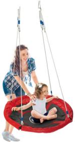 PLAYTIVE Houpačka dětská závěsný houpací kruh 113cm červený v krabici