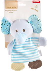 PLYŠ Baby chrastítko kousátko zvířátko pro miminko 3 druhy
