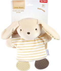 PLYŠ Baby chrastítko kousátko zvířátko pro miminko 3 druhy
