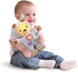 PLYŠ Baby hajánek méďa usínáček s melodiemi na baterie pro miminko Světlo Zvuk