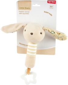 PLYŠ Baby kousátko chrastítko zvířátko pro miminko 3 druhy