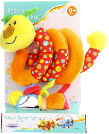 PLYŠ Baby spirála housenka chrastítko s aktivitami na postýlku pro miminko PLYŠ Baby spirála housenka chrastítko s aktivitami na postýlku pro miminko