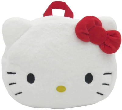 PLYŠ Batůžek dětský 3D hlavička kočička Hello Kitty 28x24cm