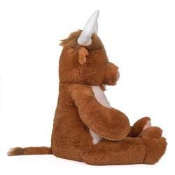 PLYŠ Býk velký hnědý 100cm (plyšová hračka)