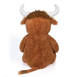PLYŠ Býk velký hnědý 100cm (plyšová hračka)