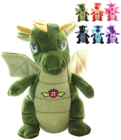 PLYŠ Drak 20cm na baterie Zvuk 6 druhů (plyšová hračka) PLYŠ Drak 20cm na baterie Zvuk 6 druhů (plyšová hračka)