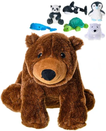 PLYŠ Ecobuddies zvířátko 25cm 7 druhů (plyšová hračka) PLYŠ Ecobuddies zvířátko 25cm 7 druhů (plyšová hračka)