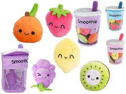 PLYŠ Fluffy Menu smoothie nápoj set kelímek na zip + ovoce 5ks 3 druhy PLYŠ Fluffy Menu smoothie nápoj set kelímek na zip + ovoce 5ks 3 druhy