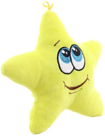 PLYŠ Hvězdička baby 22cm veselá s obličejem (plyšová hračka)