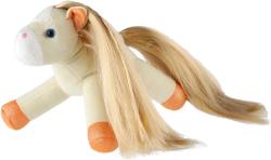 PLYŠ Jednorožec oranžový v kabelce dlouhá hříva (plyšová hračka)