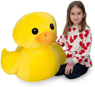 PLYŠ Kačka veľká 60cm sediaca XXL zvieratko (plyšová hračka)