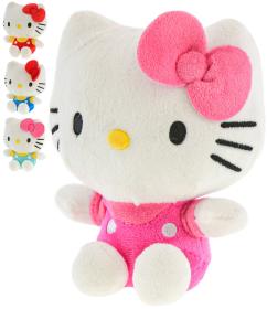 PLYŠ Kočička Hello Kitty sedící 16cm 4 barvy (plyšová hračka)