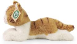 PLYŠ Kočka bílo-hnědá 20cm ležící Eco-Friendly (plyšová hračka)