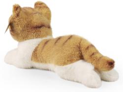 PLYŠ Kočka bílo-hnědá 20cm ležící Eco-Friendly (plyšová hračka)