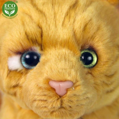 PLYŠ Kočka hnědá mourovatá sedící 25cm Eco-Friendly (plyšová hračka)