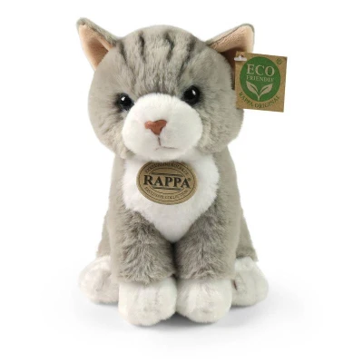 PLYŠ Kočka šedá 23cm soft (plyšová hračka)
