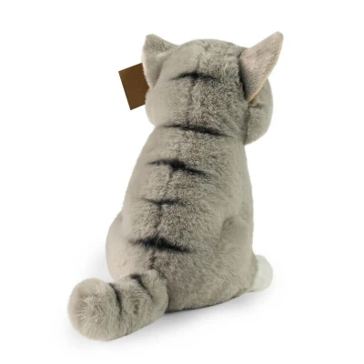 PLYŠ Kočka šedá 23cm soft (plyšová hračka)