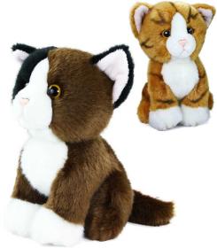 PLYŠ Kočka sedící 18cm exkluzivní kolekce 2 barvy (plyšová hračka)