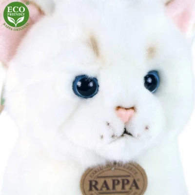PLYŠ Kočka sedící 25cm bílá Eco-Friendly (plyšová hračka)