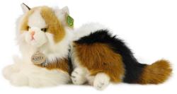 PLYŠ Kočka trojbarevná 30cm ležící Eco-Friendly (plyšová hračka)