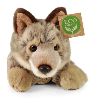 PLYŠ Kojot/vlk ležící 20cm Eco-Friendly PLYŠOVÉ HRAČKY