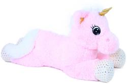 PLYŠ Koník jednorožec Niko 70cm růžový ležící (plyšová hračka)