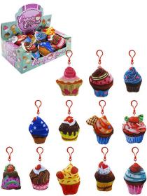 PLYŠ Košíček dortík přívěšek cupcake s klipem (plyšová hračka) PLYŠ Košíček dortík přívěšek cupcake s klipem (plyšová hračka)