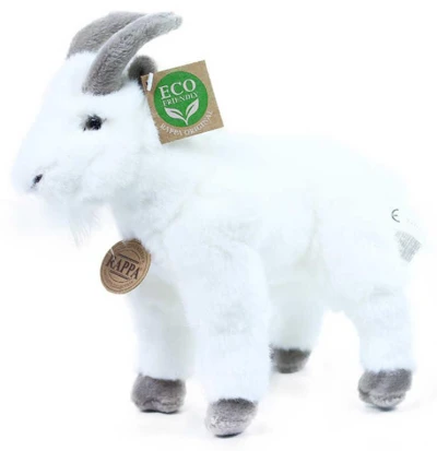 PLYŠ Kozel bílá koza 20cm Eco-Friendly (plyšová hračka)