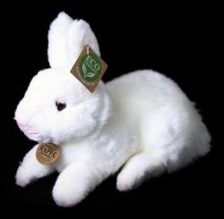 PLYŠ Králík 23cm bílý leží Eco-Friendly (plyšová hračka)