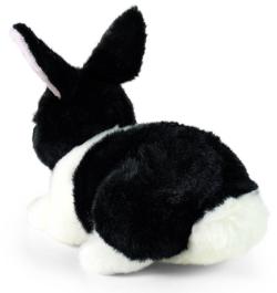 PLYŠ Králík bíločerný 25cm Eco-Friendly (plyšová hračka)