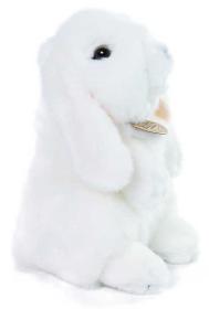 PLYŠ Králík bílý stojící 18cm (plyšová hračka)