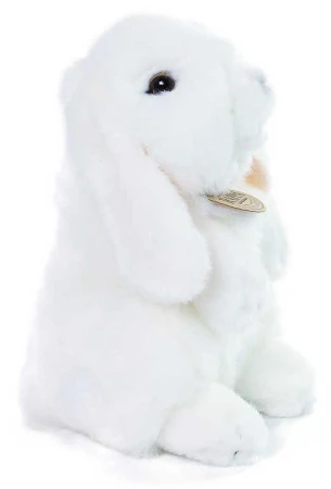 PLYŠ Králík bílý stojící 18cm (plyšová hračka)