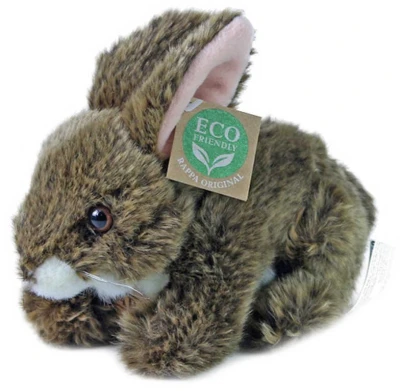 PLYŠ Králik hnedý ležiaci 17cm Eco-Friendly (plyšová hračka)