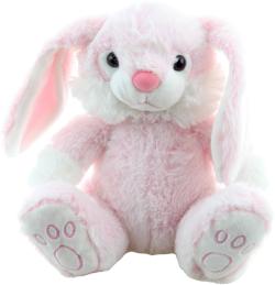 PLYŠ Králík růžový sedící 23cm (plyšová hračka)