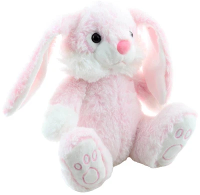 PLYŠ Králík růžový sedící 23cm (plyšová hračka)