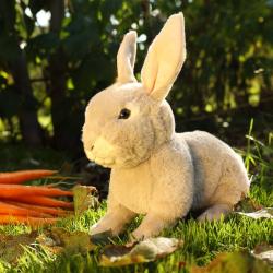 PLYŠ Králík šedý 23cm soft (plyšová hračka)