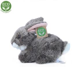 PLYŠ Králík tmavě šedý ležící 17cm Eco-Friendly (plyšová hračka)