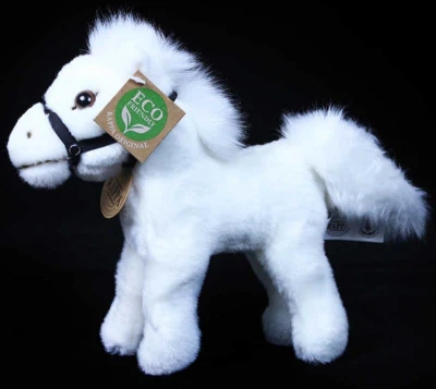 PLYŠ Kůň s ohlávkou bílý 20cm Eco-Friendly (plyšová hračka) PLYŠ Kůň s ohlávkou bílý 20cm Eco-Friendly (plyšová hračka)